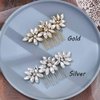 Latious Crystal Bridal Hair Comb Gold Rhinestone Hair Piece Wedding Hair Accessories for Brides and Bridesmaid (Gold)