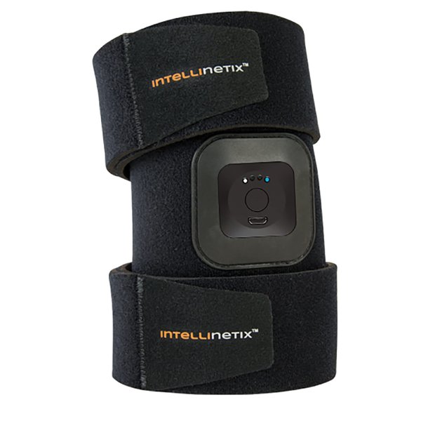 intellinetix Brownmed Quad/Thigh Therapy Wrap - Thigh & Quad Compression Sleeve - Active Wrap with Wearable Leg Massager - Adjustable Quad & Thigh Compression Wrap for Men & Women