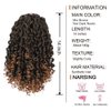 AISI BEAUTY Curly Ponytail Extension for Black Women Drawstring Ponytail Hair Extensions 14 Inch Synthetic Pony Tail Mix Brown Fake Ponytail with 2 Clips in(Mix Brown to Brown)
