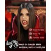 TLPUHU Vampire Teeth Halloween - 6 Pairs 3 Sizes Kids Vampire Fangs for Cosplay, Vampire Accessories Party Cosplay Props Vampire Decor Sharp Fake Teeth with Glue for Vampire