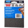 Norton Synthetic Steel Wool Pad, Polyester Fiber, 5-1/2" Length x 4-3/8" Width, Grit Type 000 (Pack of 2)