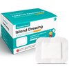 General Medi Sterile Island Dressing Bordered Gauze – 100 Count, 2.4" x 2.75" Gauze Pads, Wound Care Pad with Adhesive Border - Sterile, Soft & Highly Absorbent Medical Grade Dressing Pad