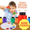 J MARK 43 Piece Toddler Painting Set – Spill Proof Paint Cups for Kids, Washable Kids Paint, Painting Tools, Kids and Toddler Paint Set with Art Smock and More