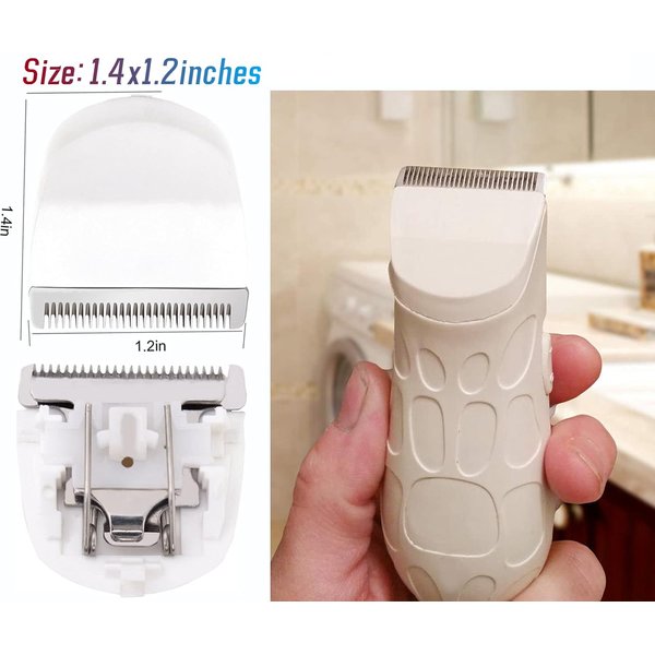 4Pcs Professional Peanut Clipper/Trimmer Snap On Replacement Blades #2068-300, Compatible with Wahl Peanut Hair Clipper/Trimmer, White.