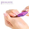 Moray Nail Buffer, Buffer Block Nail File 120 Grit, Mini Nail Buffers Block Sponge Double Sided Nail File for Acrylic Nails Manicure Tools 50PCS (Pink-Purple)