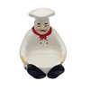 ACK Fat Bistro Chef Ceramic Hand Painted Sponge Holder for Kitchen Sink, Kitchen Décor, Scouring Pad, Scrub Holder