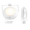 HONWELL Motion Sensor Light Indoor Ceiling Light Wireless Motion Sensor Light Battery Powered LED Warm White Light for Closet Cabinet Kitchen Bathroom Hallway Stairs Shower Wall Shed(5Inch)