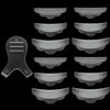 Silicone Eyelash Perming Tool Set, include 6 Pairs Eyelash Perming Curler Silicone Pad and Lash Y Brush, 13 Pieces Totally