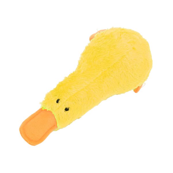 Pongnas Squeaky Dog Toy, Easy Cleaning, Bite Resistant, Plush Squeaky Dog Toys, Cute Bird, Interactive, Indoor Pet Teeth Grinding (Yellow)