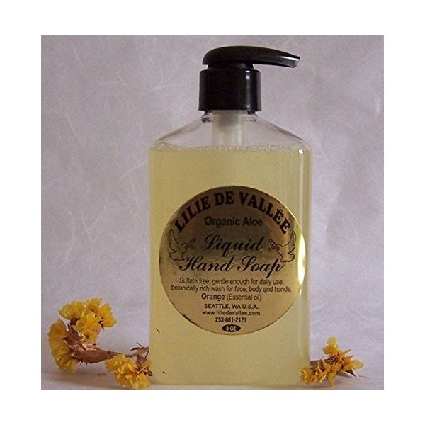 Organic Liquid Hand Soap Lilie De Vallee 8 oz Liquid