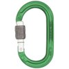 DMM Ultra Oval Keylock Screw Gate Locking Carabiner - Green/Titanium