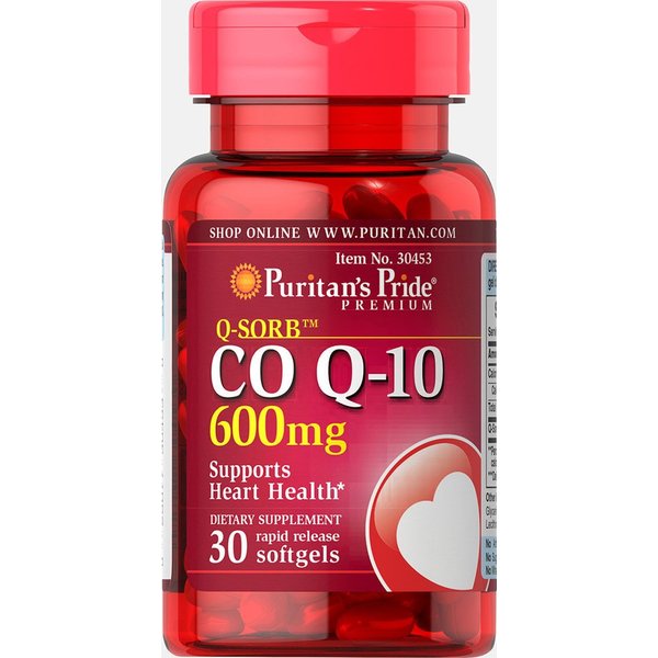 Puritan's Pride Q-Sorb CO Q-10 600 mg-30 Softgels