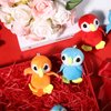 Zomiboo 9 Pieces Stuffed Parrot on Shoulder Parrot Plush Animal Pirate Costume Accessory 3.5 Inch Blue Orange Scarlet Bird Toys Soft Stuffed Bird for Pirate Party Decoration Supplies