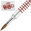 PANA 3D Kolinsky Acrylic Nail Art Sculpture Brush with Silver Metal Non-Slip Grip Handle for Manicures 3D Nail Art Flower Designs (Size #5)
