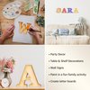 2-Inch Decorative Wooden Letter O - Alphabet Letters for DIY Wall Signs, Table & Shelf Decorations - Wood Letters for Crafts & Party Decor
