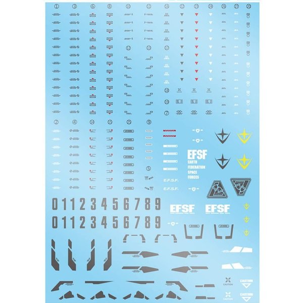 ANSAI Decals Water Slide Decal Fits MG 1/100 RGM-89 Jegan Model Kit DIY Modeling Decals