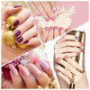 336 Pieces 24 Sheets Full Wrap Nail Polish Stickers Nail Strips Self-Adhesive Gel Nail Strips Art Decals with Nail File for Home Women Girls DIY Nail Decorations (Elegant Style)