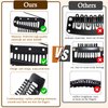 Vodolo Chunni Clips with Safety Pins,8 PCS Strong Chunni Grip Dupatta Setting Clips Indian for Woman Black