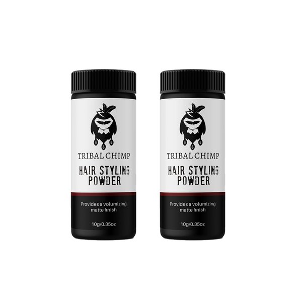 Tribal Chimp Hair Styling Powder for Men and Women, Hair Volumizer and Texture Powder - 2 Pc Set, 10g