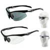 Italian Design Wrap-Around Bifocal / Reading Glasses - 1.00 to 3.00 - Smoke or Clear