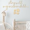 Vercraft 9 Pieces Stay Wild My Ocean Child Wall Decor Boho Nursery Wall Art Neutral Wooden Ocean Wall Decor Baby Sea Turtle Wall Art for Playroom Nursery Children Baby Boys and Girls Bedroom