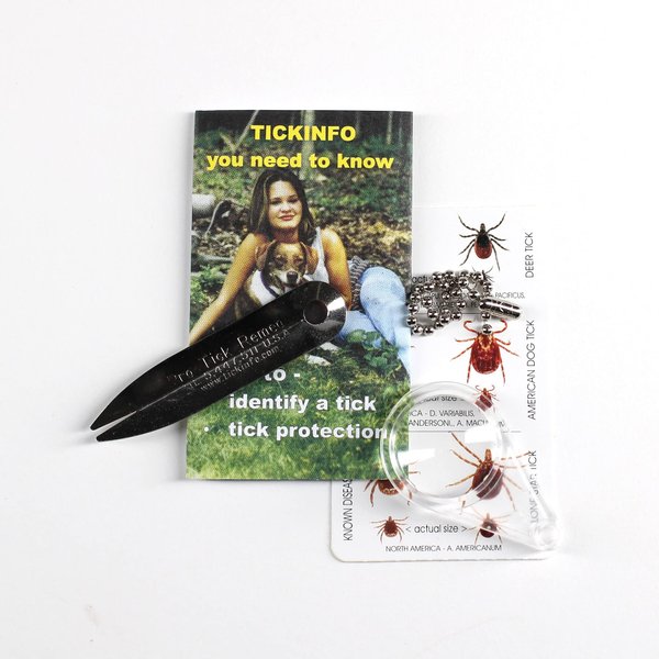 Pro-Tick Remedy 1 Pack Tick Removal Tool for Dogs Cats Horses Humans and Pets - Includes 5X Magnifier Tick ID Card and Tick Remover Pamphlet