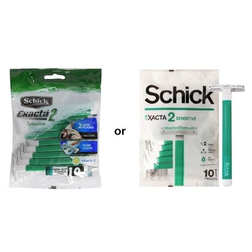 Schick Exacta2 Sensitive Disposable Razor 30p (10 Count x 3Pack)