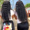 UNice Hair 10A Brazilian Deep Wave Human Hair 3 Bundles Weaves Unprocessed Real Raw Virgin Human Hair Extensions Natural Color (16 18 20)