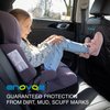 Enovoe Kick Mats car seat Protector for Child car seat - 2 Pack - Premium Quality Back seat Cover Offers Waterproof Protection of Your Upholstery from Mud and Scratches - Back seat Protector for Kids
