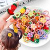 Beauty Queen 20Pcs Baby Hair Ties for Girls,Cute Small Hair Ties for Thin Hair,10 Pairs Ponytail Holders Elastic Hair Rubber Bands Hair Accessories for baby girls infant toddler kids (style cartoon)