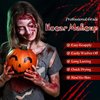 Halloween SFX Makeup, Face Painting Kit, Halloween Makeup, Black White Red Face Paint + Fake Blood + Halloween teeth + Foam Clown Nose, Halloween Special Effects SFX Clown Skeleton Cosplay