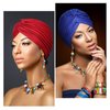 16 Pieces Stretch Turban Headwrap Polyester Cap India Turban Head Bennie Cover Twisted Pleated Head Wrap Headwear for Women Girls, 16 Colors