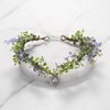 SWEETV Fairy Flower Leaf Crowns for Women Elven Princess Tiara Elf Headpiece for Cosplay Halloween Costume Photoshoot Wedding