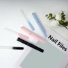 Longluosi 3 Pack Glass Nail Files with Case, Ultra Quality Professional Fingernail Files, Double Sided Etched Premium Nail Filer for Natural Nails, Pedicure Nails, Artificial Nails, Fake Nails