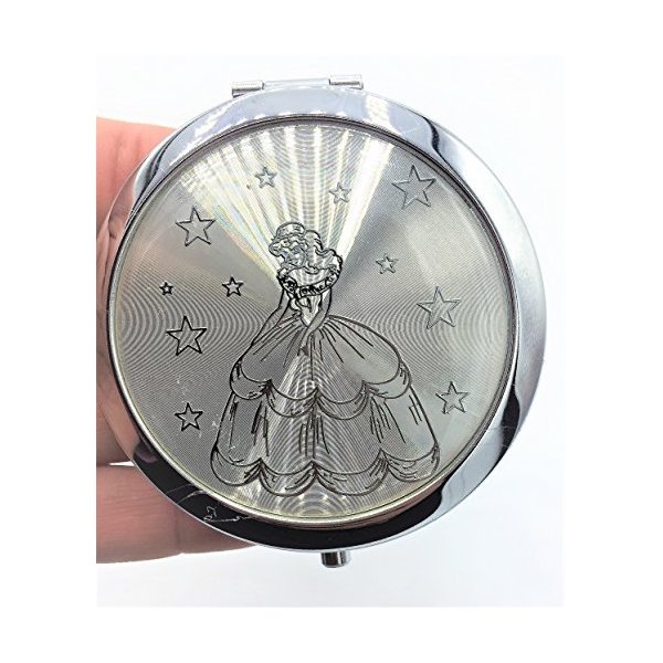 sofia's gift and craft0715 Quinceanera Favors Sweet 16 Double Compact Mirror Set of 12 Silver Princess Recuerdos de quinceanra Espejos