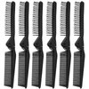 Qjaiune 6 PCS Travel Foldable Brush Comb Portable Folding Comb, Anti-Static Hair Comb Mini Pocket Comb, Double Headed Hair Brush Hairdressing Tools Plastic Folding Comb for Men Women (Black)
