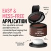 Hairline Shadow Powder,Magic Root Cover Up,Root Touch Up Powder with Mirror,Instantly Conceals Hair Loss (#06 Dark Brown)