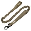 Bungee Dog Leash Tactical Dog Training Leash with 2 Control Handle Quick Release Nylon Leads Rope(Tan)