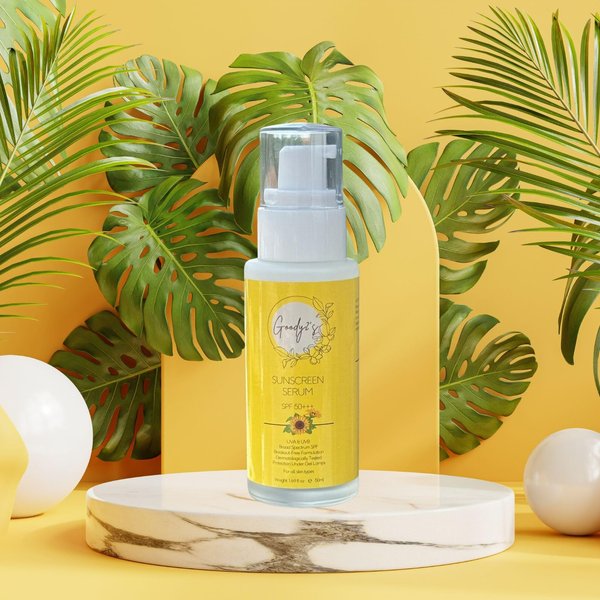 Goody2's Sunscreen Serum - 1.69 fl oz - SPF 50 with Skin Hydrating Squalane and Broad Spectrum SPF 50 - Face Sunscreen For All Skin Types and Skin Tones
