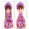 Tvoip Tulle Skirt Princess Plush Toy Phial Dolls Children Girls Doll Cute Little Girl Dolls, 18 Inch (Purple)