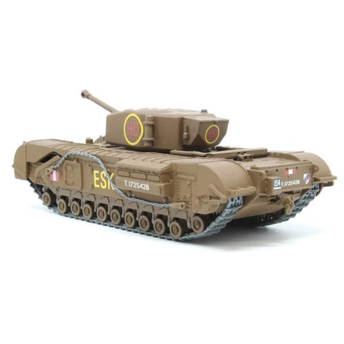Corgi Diecast Churchill MKIII Tank 6th Scots Guards Brigade 1943 1:50 WWII Military Display Model CC60112, Brown