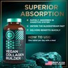 Vegan Collagen Booster Tablets - Cruelty-Free Vegan Collagen Supplements - Biotin, Organic Superfood, Plant Based Collagen Vitamins for Skin, Hair, Nails - 2-Pack, 60 Vegeterian Collagen Boost Pills