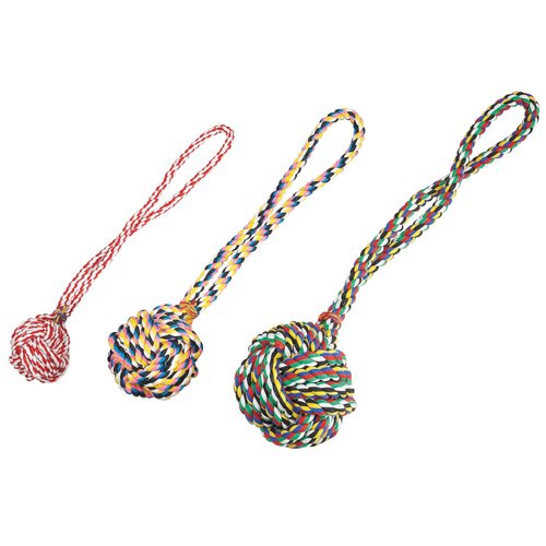 Zanies Poly/Cotton 17-Inch Monkeys Fist Knot Rope Dog Toy