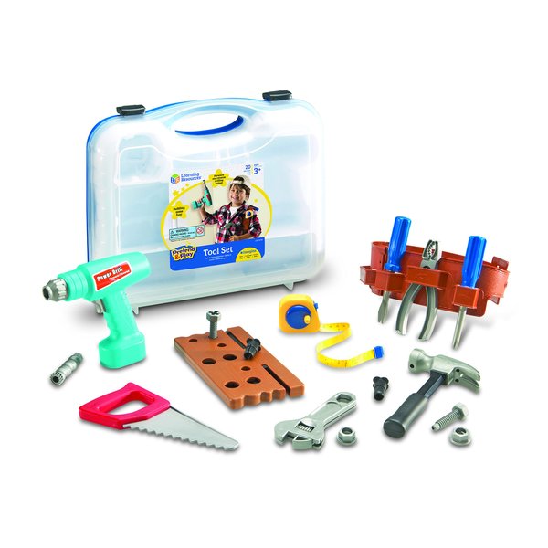 Learning Resources Play Tool Set, Toddler Tools, Kids Tool Set, Construction Toys for Kids, 20 Pieces, Ages 3+
