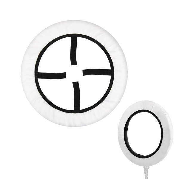 Cosmos 2 Pcs Ring Ligter Diffuser Soft Cover White Light Diffuser Cloth for Photography Video Studio, Fits 12" to 14" Ring Light