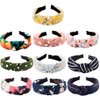 TOBATOBA 10 Piece Womens Headbands Set, Knotted Headbands, Summer Floral Headbands, Twist Turban Wide Headbands Bandana Hair Accessories for Women