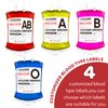 20 Pack Halloween Blood Bags, Reusable Blood Bags Pouches, 12 FL Oz Blood IV Bags Containers for Halloween Props, Halloween, Vampire, Zombie, Medical, Nurse Party Favors
