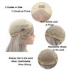 AFBeauty Short Wig Lace Front Wigs for Women Grey Colorful Wavy Wig Glueless Lace Wigs Heat Resistant Fiber Hair Synthetic Lace Front Wigs Silver Frontal Bob Wigs Daily Cosplay Wig 14 Inch