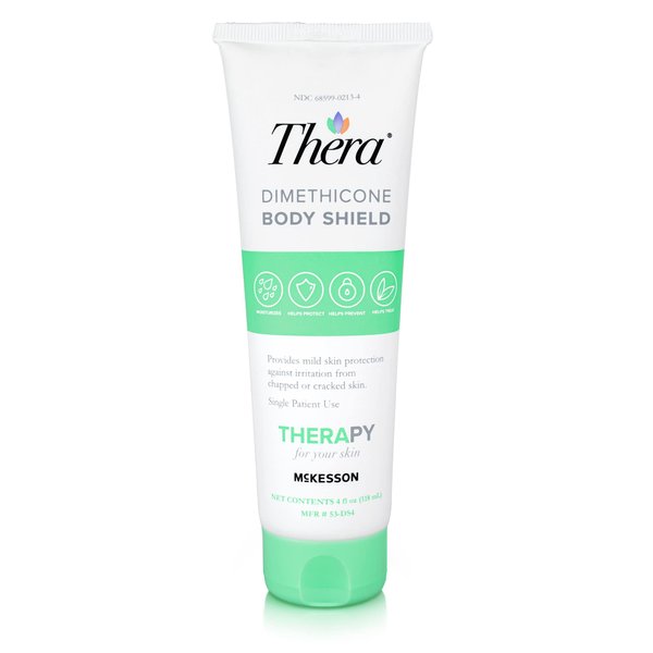 McKesson's Thera Dimethicone Body Shield Barrier Cream - Incontinence Skin Protectant Ointment, Diaper Rash, Scented - 4 oz, 1 Count