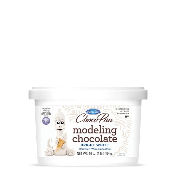 Satin Ice ChocoPan Bright White Modeling Chocolate, 1 Pound